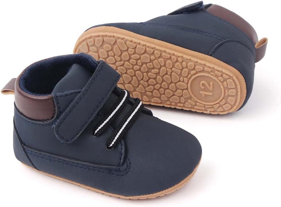 Cencirily Baby Boys Girls High Top Sneakers Soft Soles Anti Skid Infant Ankle Shoes Toddler Prewalker First Walking Crib Shoes