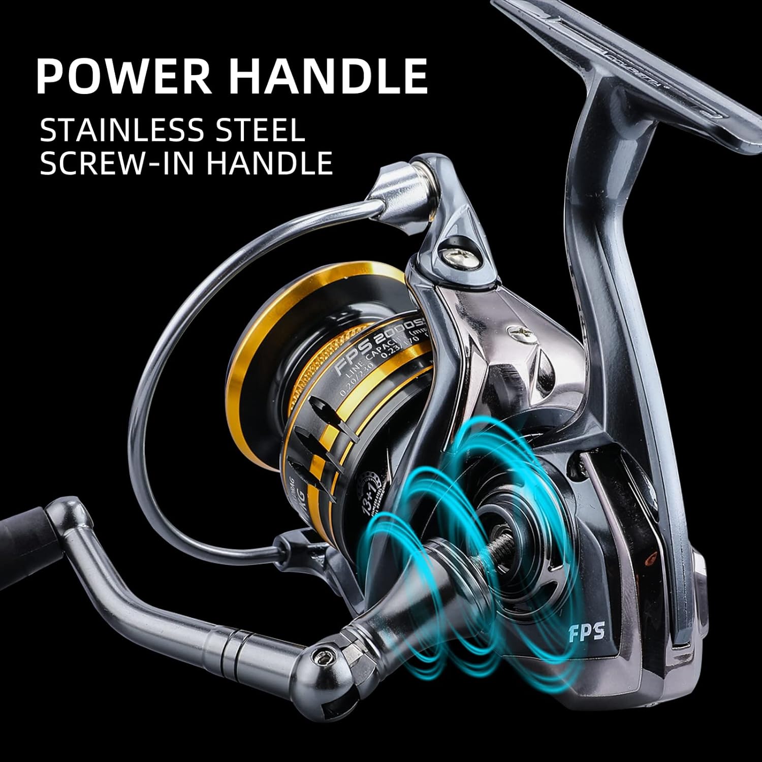 Accuretta Spinning Fishing Reel, 13+1Bb Saltwater Spinning Reel, Ultra Smooth Powerful Saltwater Fishing Reels, 5.2:1/4.7:1 Gear Ratio Waterproof And Rustproof Large Db Fishing Reels Spinning