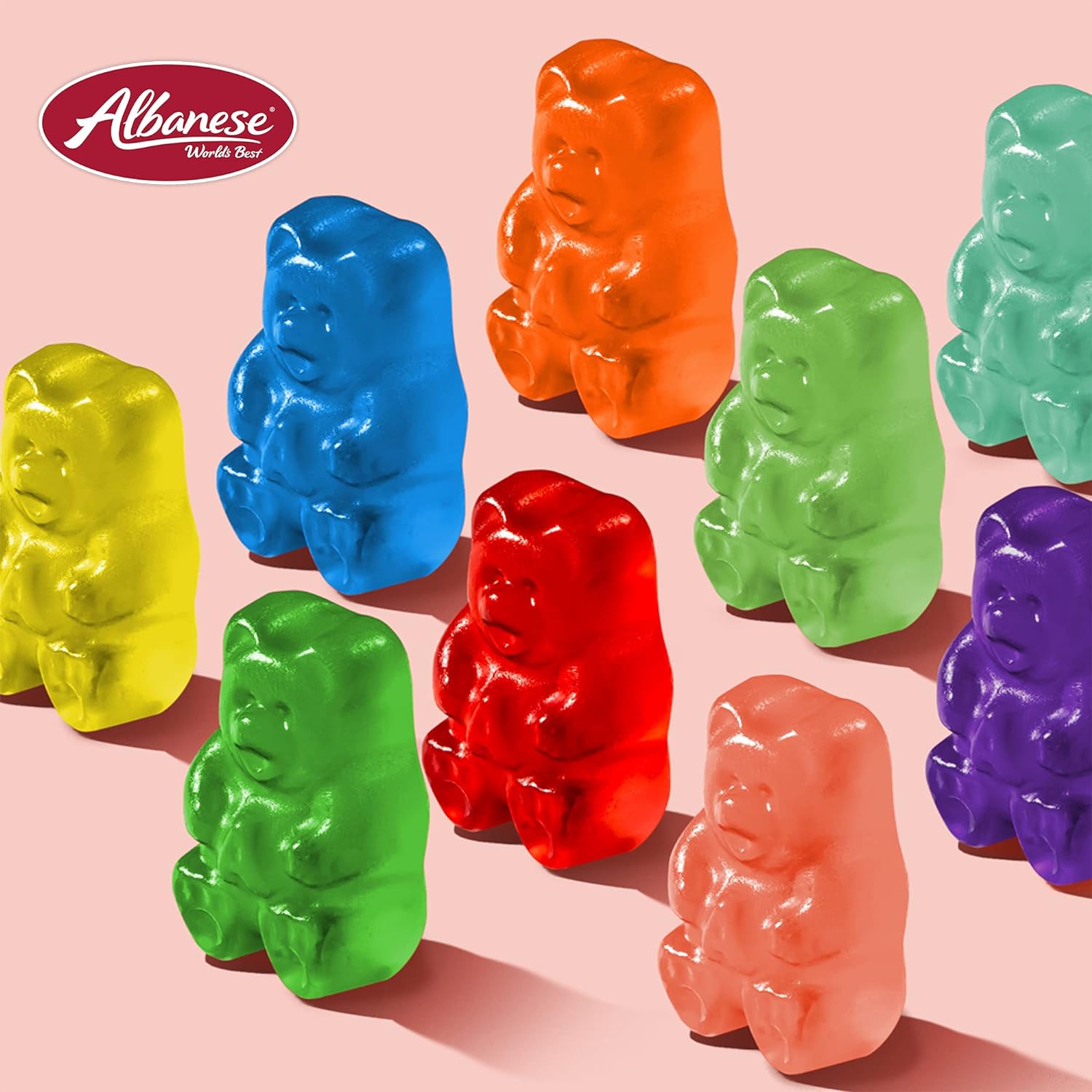 Albanese Worlds Best 12 Flavor Gummi Bears, 5Lbs Of Candy