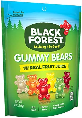 Black Forest Gummy Bears Candy, 9 Ounce Resealable Bag (Pack Of 1)