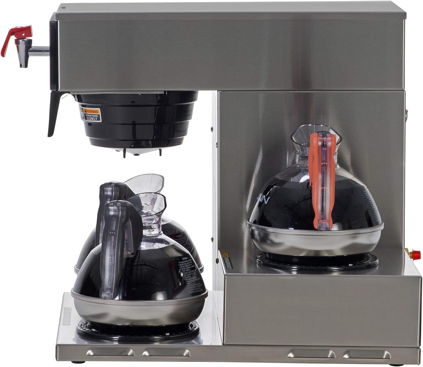Bunn Axiom 15-3, Automatic Commercial 12-Cup Coffee Maker, 3 Lower Warmers, 38700.0002,Gray