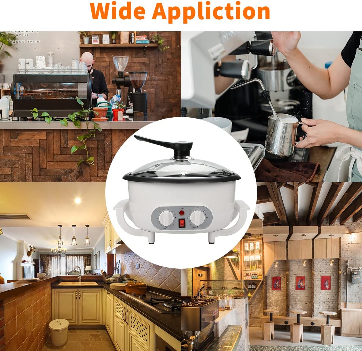 Coffee Bean Roaster Machine For Home Use, Coffee Roaster Machine With Timing, 110V 1200W