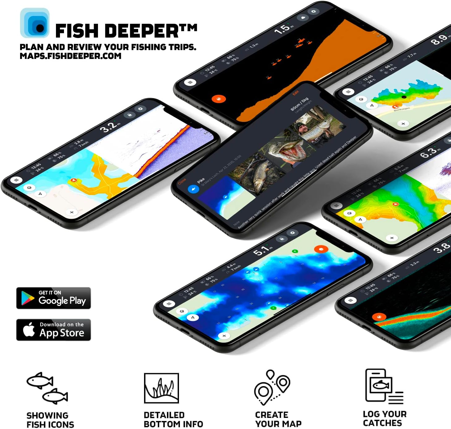 Deeper Chirp 2 Sonar Fish Finder - Portable Fish Finder And Depth Finder For Kayaks, Boats And Ice Fishing | Castable Deeper Fish Finder With Free User Friendly App