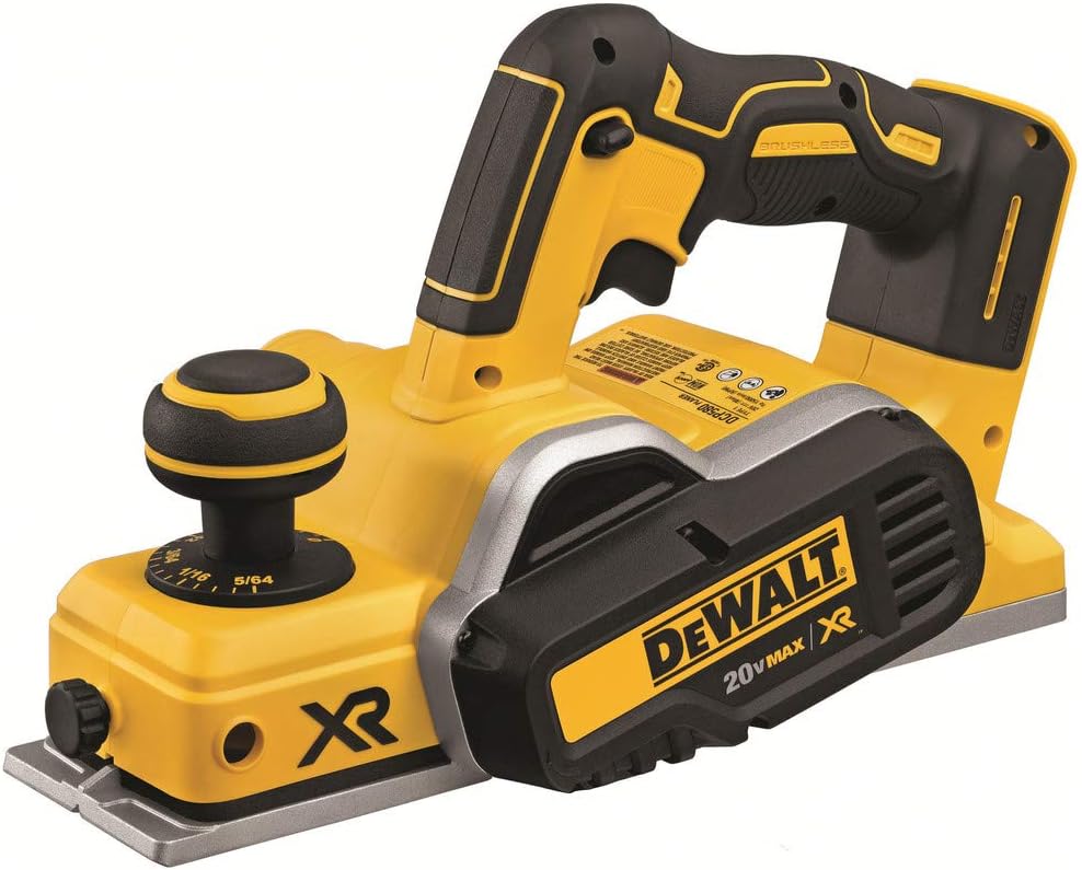 Dewalt 20V Max Planer, 30,000 Cuts Per Minute, 2 Mm Cut Depth, Brushless Motor, Bare Tool Only (Dcp580B)