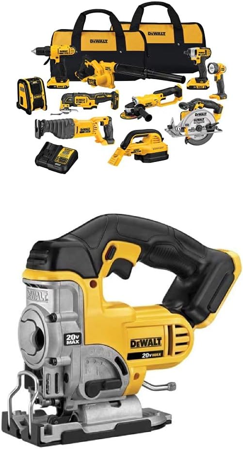 Dewalt 20V Max Power Tool Combo Kit, 10-Tool Cordless Power Tool Set With 2 Batteries And Charger (Dck1020D2)