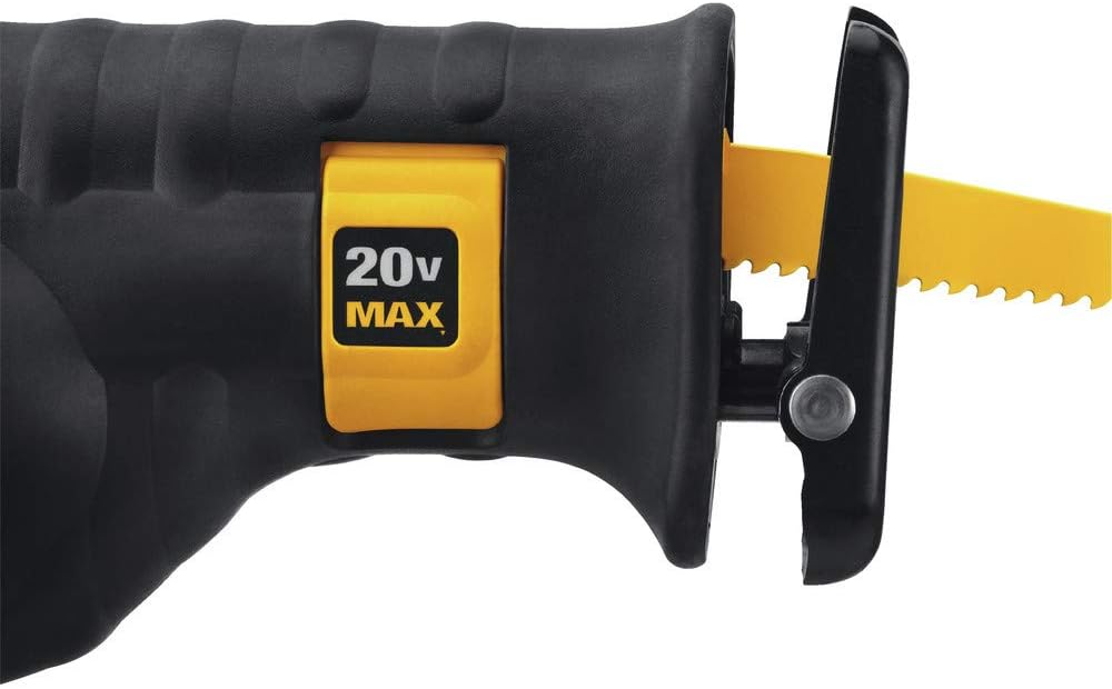 Dewalt 20V Max Reciprocating Saw, 3,000 Strokes Per Minute, Variable Speed Trigger, Bare Tool Only (Dcs380B), Black/Clear