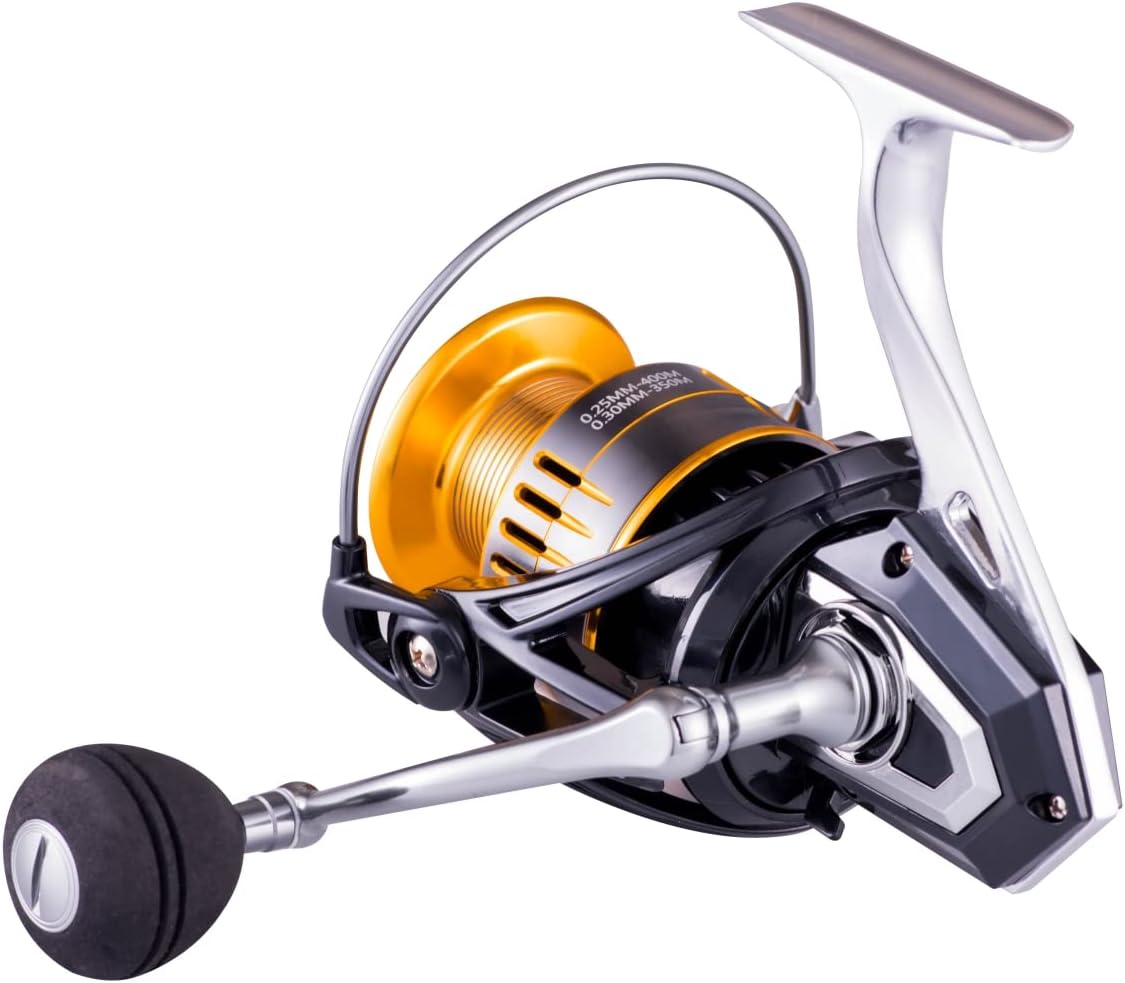 Eyekston Spinning Fishing Reel, 9+1Bb Fishing Reel, Metal Body And Smooth Rapid Spinning Reel With Left/Right Interchangeable Metal Handle Speed 4.6:1