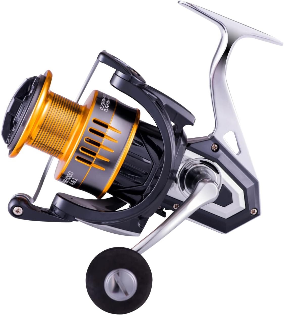 Eyekston Spinning Fishing Reel, 9+1Bb Fishing Reel, Metal Body And Smooth Rapid Spinning Reel With Left/Right Interchangeable Metal Handle Speed 4.6:1