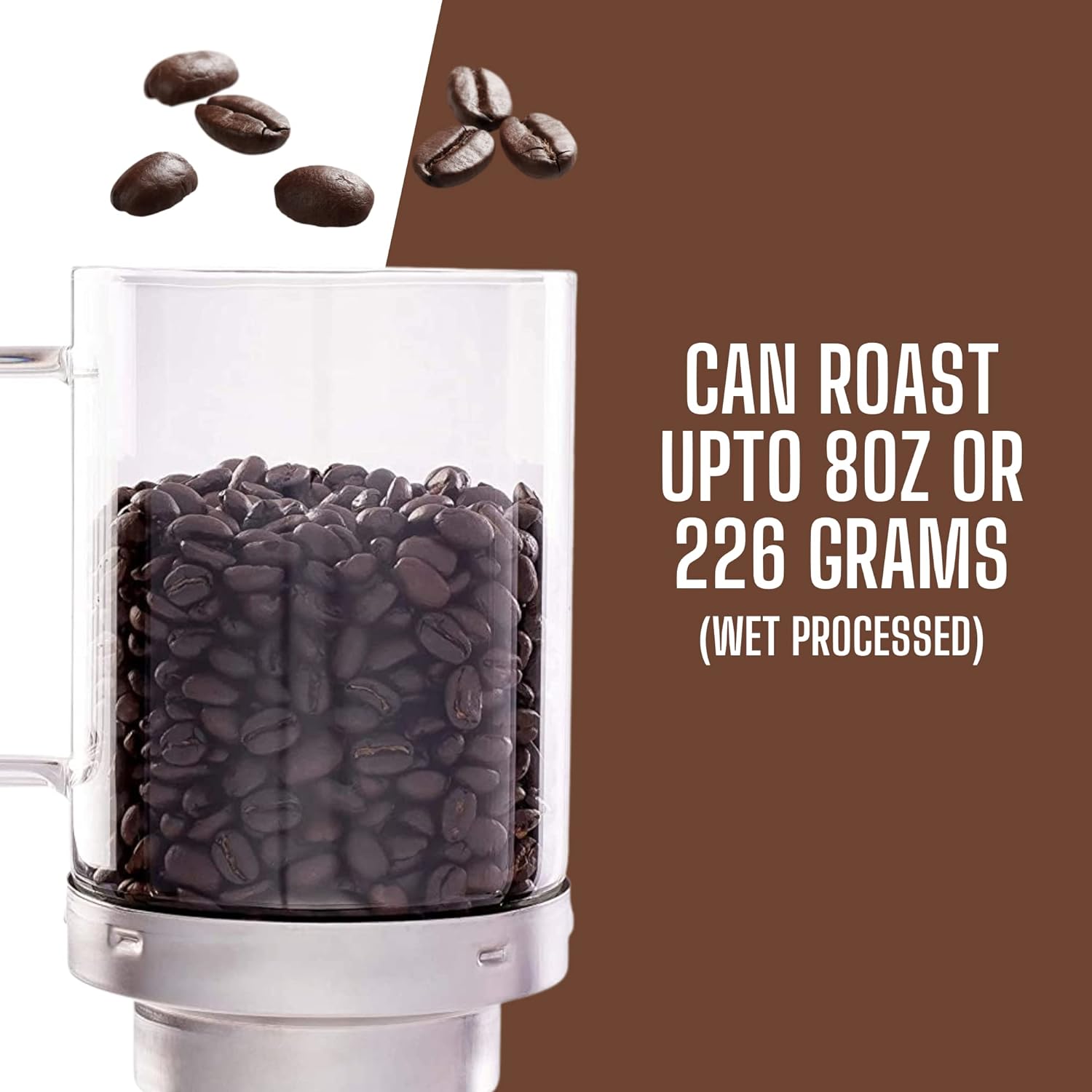 Fresh Roast Sr800 Automatic Coffee Bean Roaster - Roast Coffee At Home - Variable Heat Settings - Convection Fan Control - Digital Status Display - Speed Roasting System - The Freshest Roast On Earth