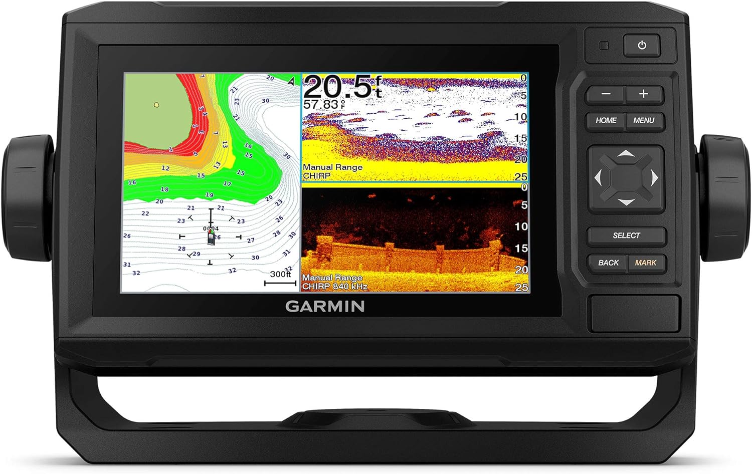 Garmin Echomap Uhd 63Cv, Keyed Chartplotter With U.s. Lakevü G3 And Gt24Uhd-Tm Transducer