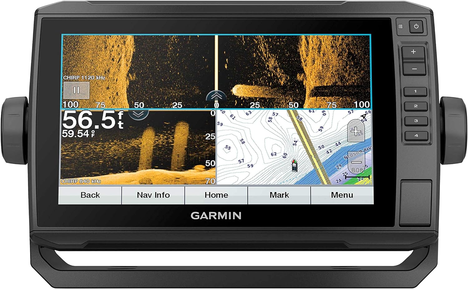 Garmin Echomap Uhd 93Sv, 9 Keyed-Assist Touchscreen Chartplotter With U.s. Lakevü G3 And Gt54Uhd-Tm Transducer