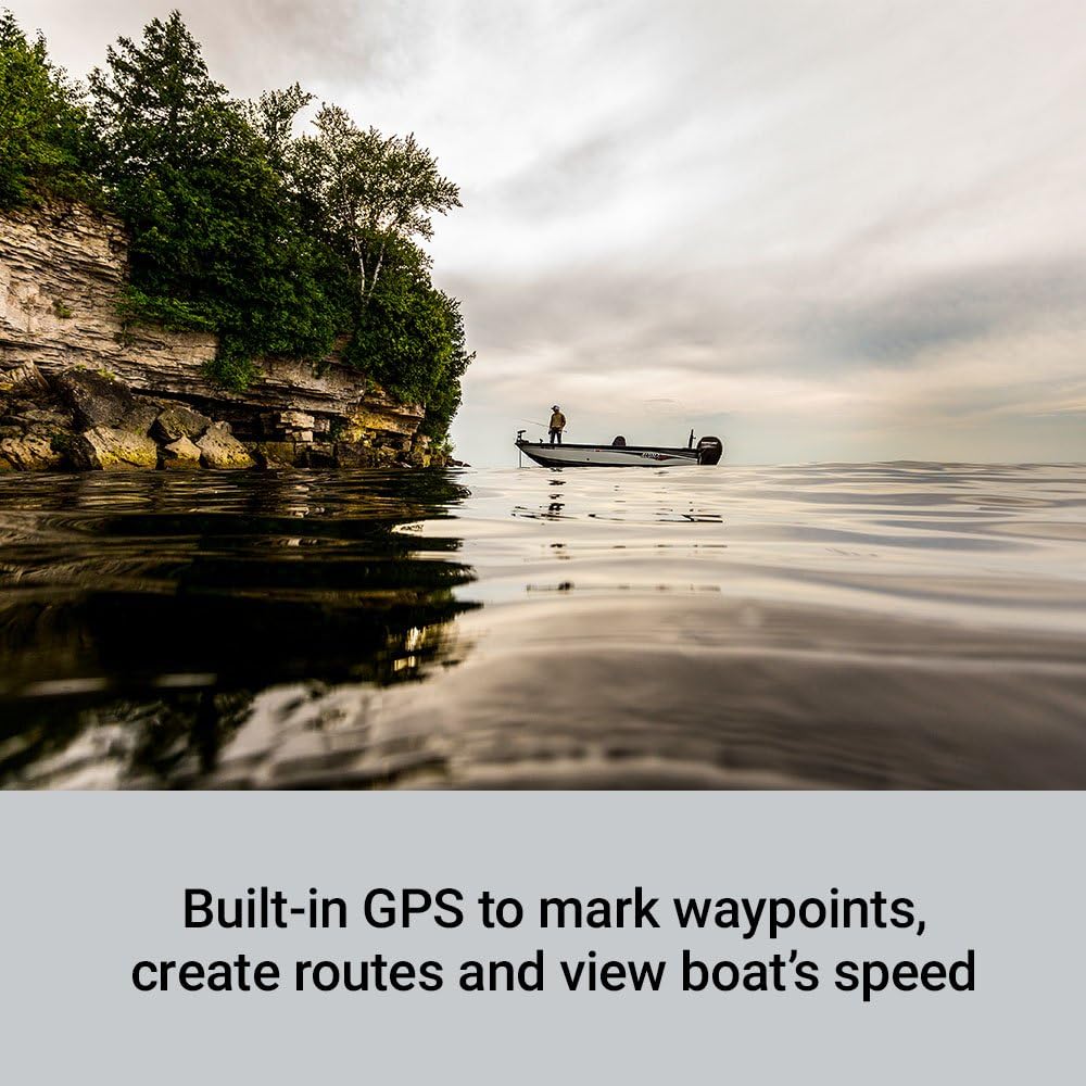 Garmin Striker 4Cv With Transducer, 4 Gps Fishfinder With Chirp Traditional And Clearvu Scanning Sonar Transducer And Built In Quickdraw Contours Mapping Software