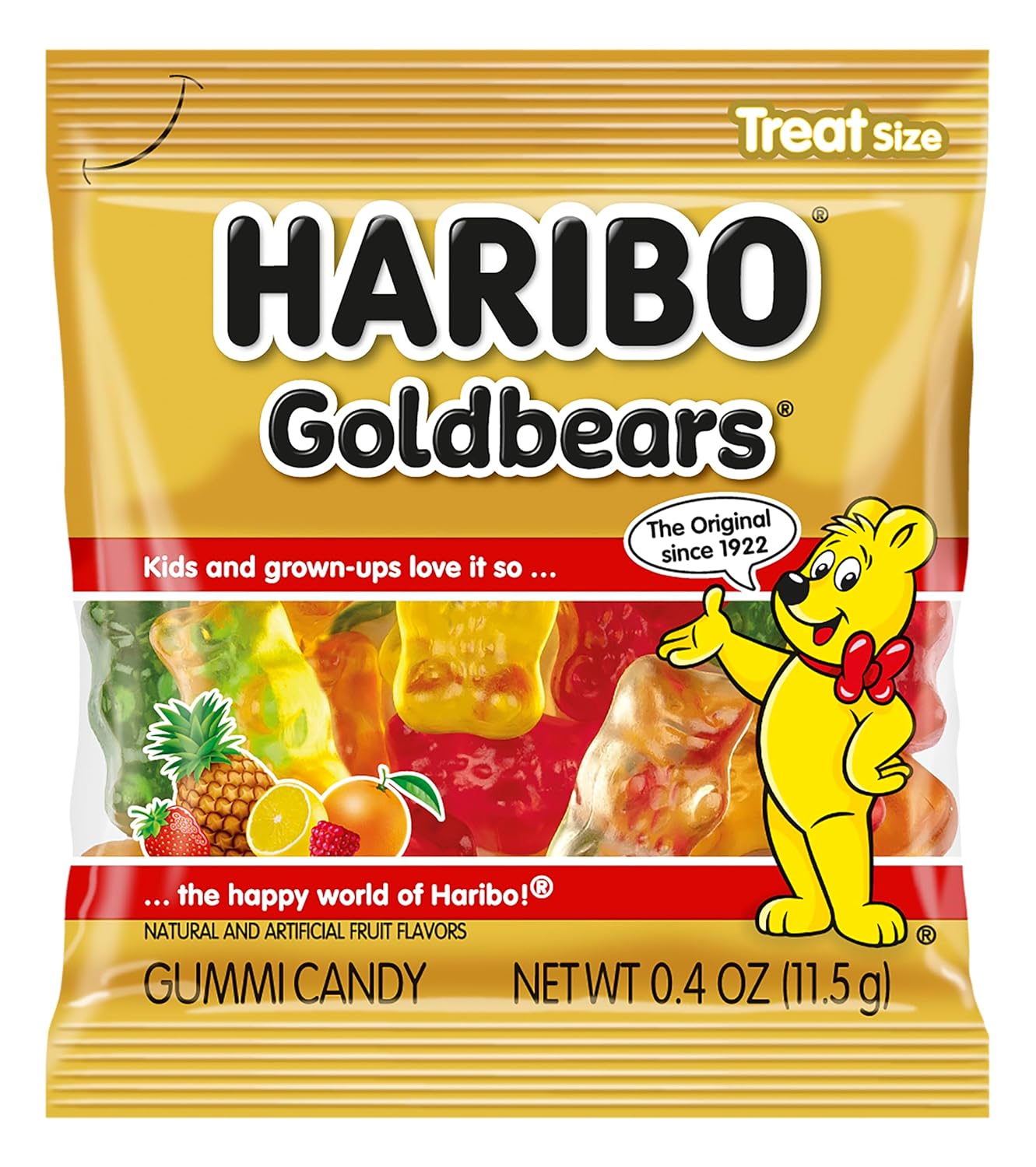 Haribo Gold Bears, 22.8 Oz, Tub Of 54 Packs