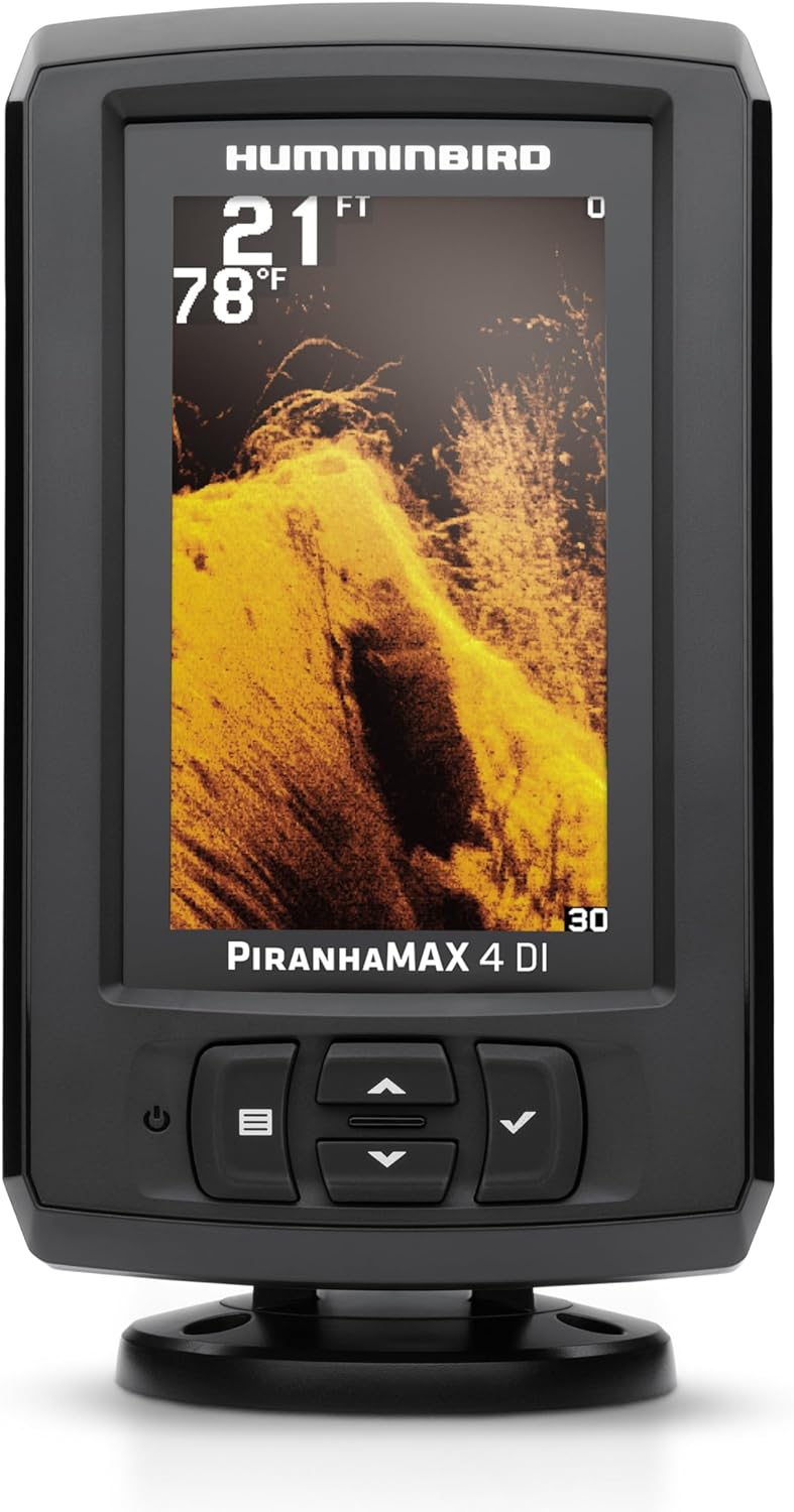 Humminbird 410160-1 Piranhamax 4 Di (Down Imaging) Fish Finder, Black