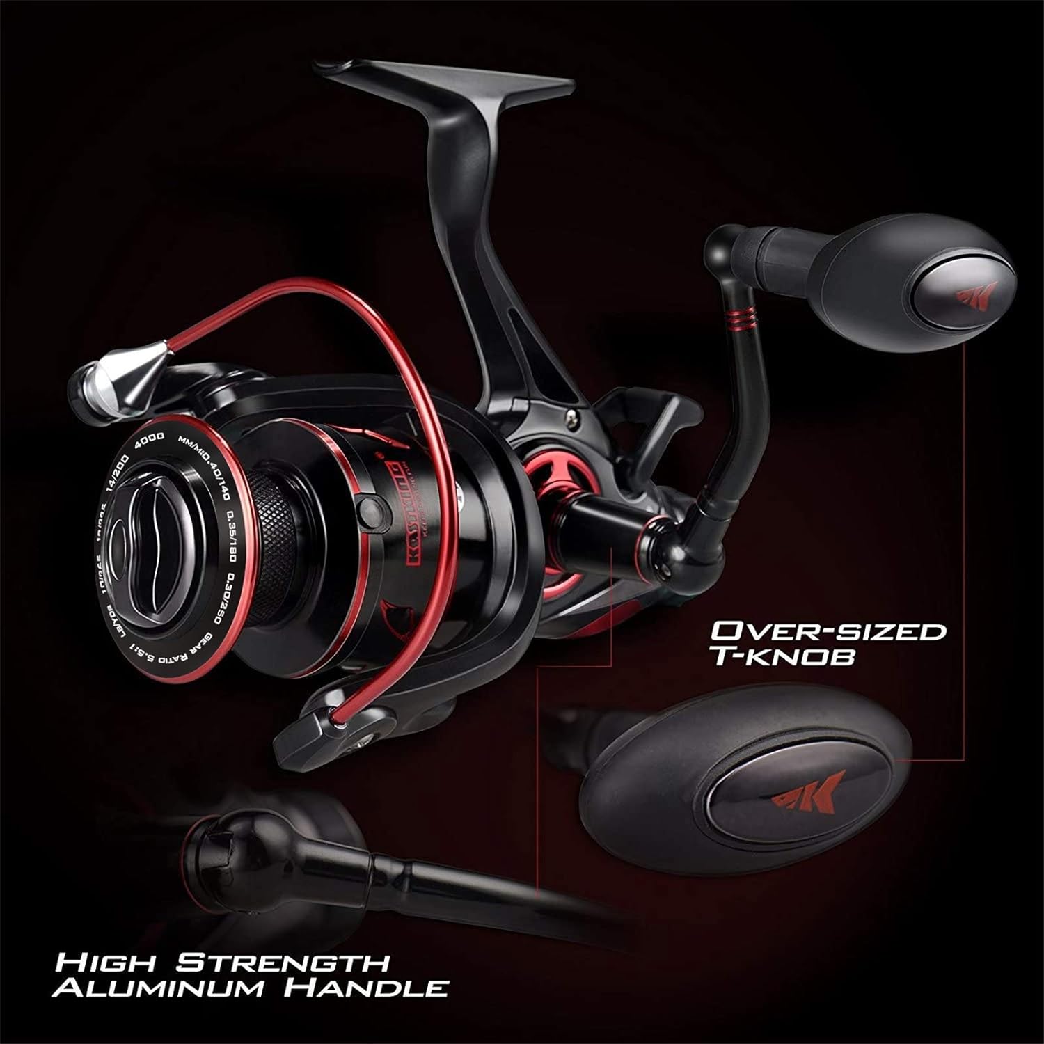 Kastking Sharky Baitfeeder Iii Spinning Reel 10+1 Shielded Stainless Steel Bb - Carbon Fiber Drag For Live Liner Bait Fishing Action