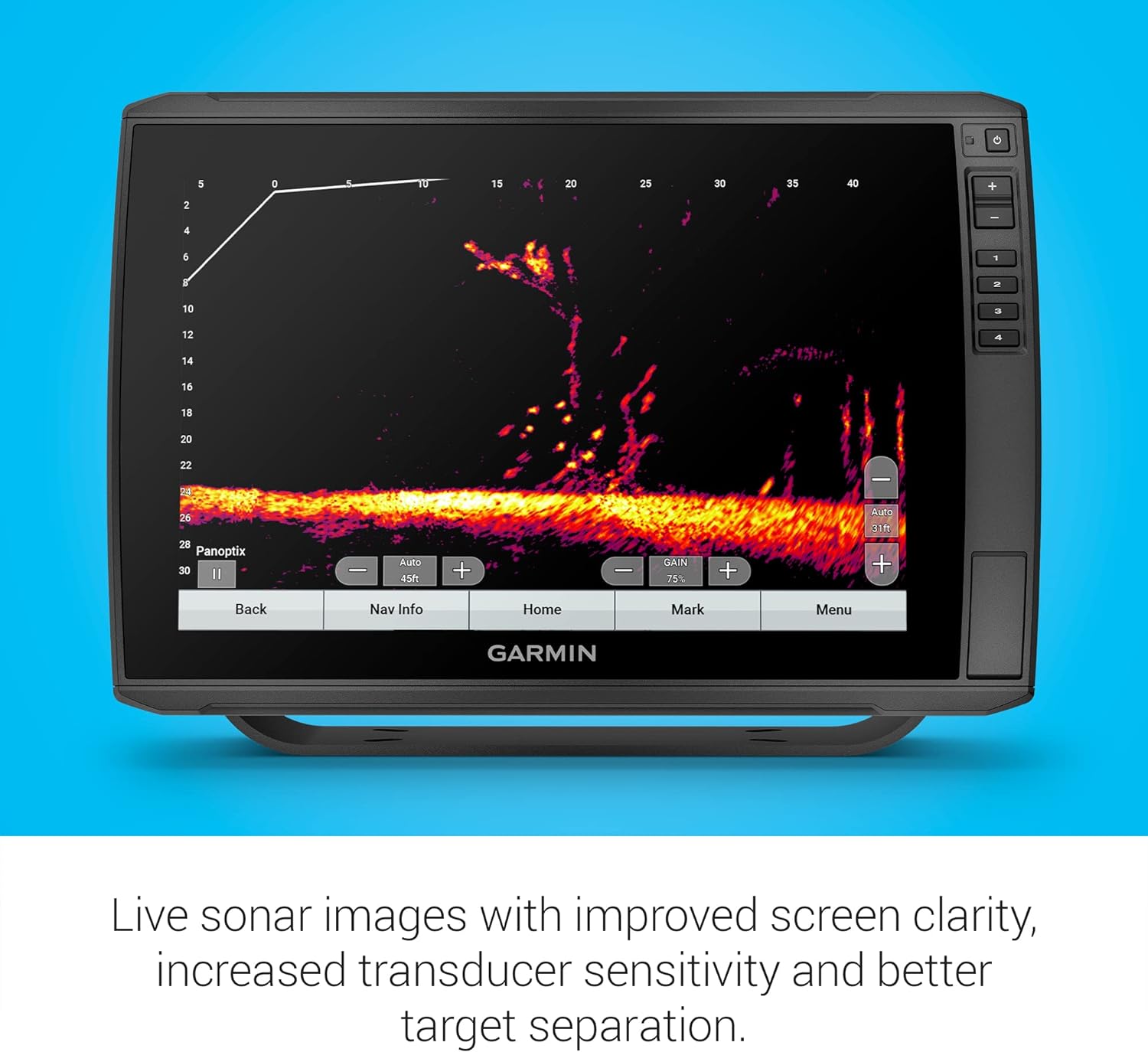 Livescope™ Plus System With Gls 10™ And Lvs34 Transducer, Target Separation, Sharp Sonar Images, Vivid Color, Clear Vision