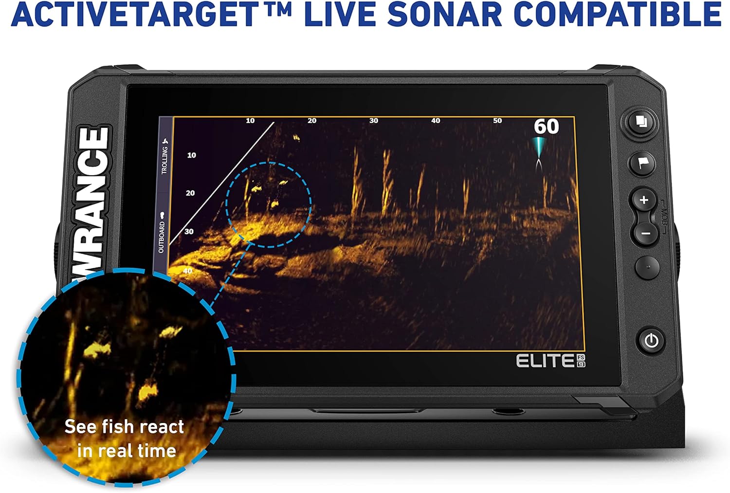 Lowrance Elite Fs 9 Fish Finder (No Transducer) With Preloaded C-Map Contour+ Charts