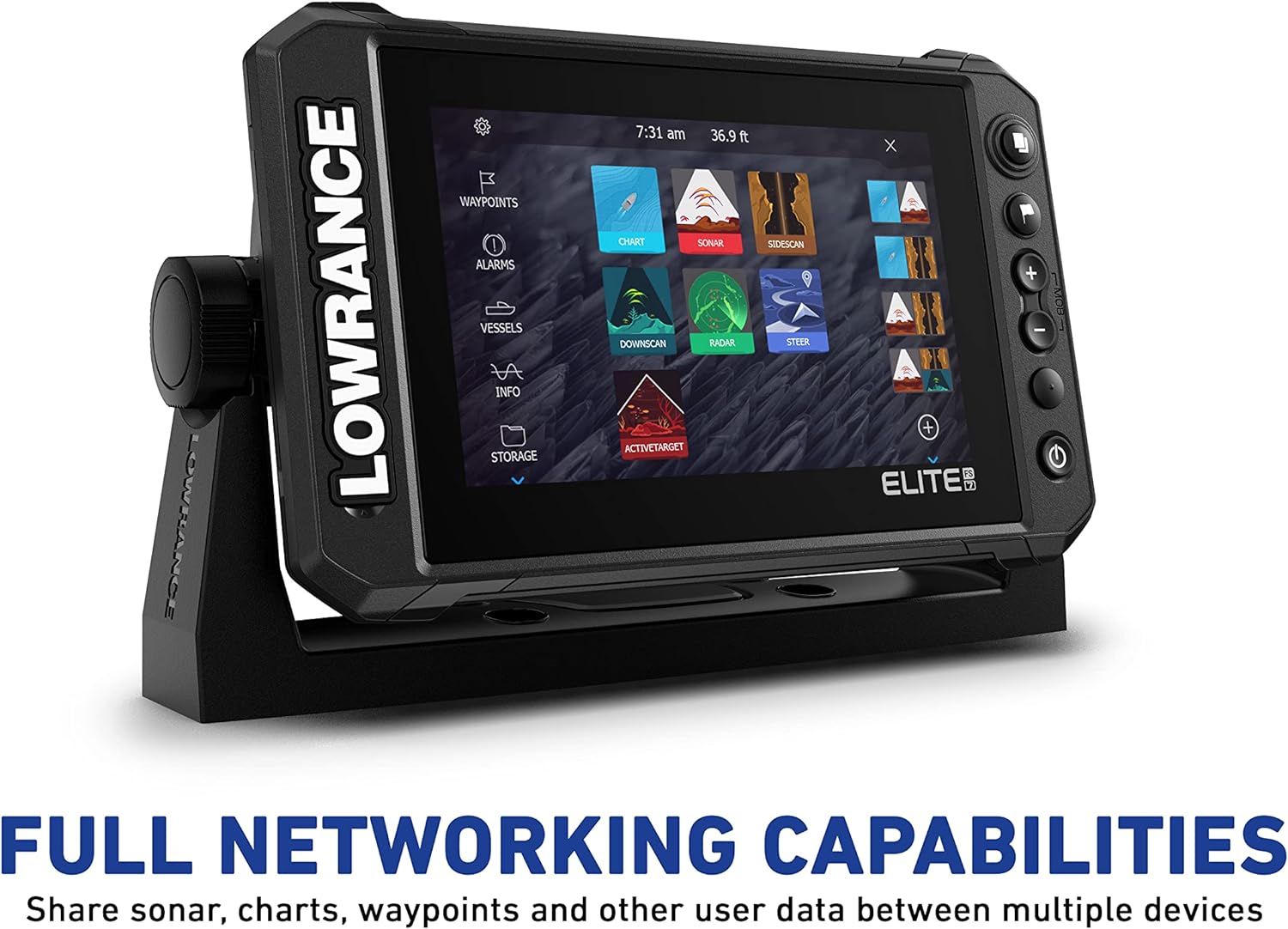 Lowrance Elite Fs 9 Fish Finder (No Transducer) With Preloaded C-Map Contour+ Charts