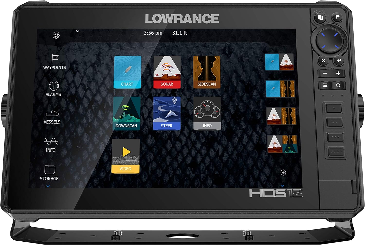 Lowrance Hds-Live Fish Finder, Multi-Touch Screen, Live Sonar Compatible, Preloaded C-Map Us Enhanced Mapping