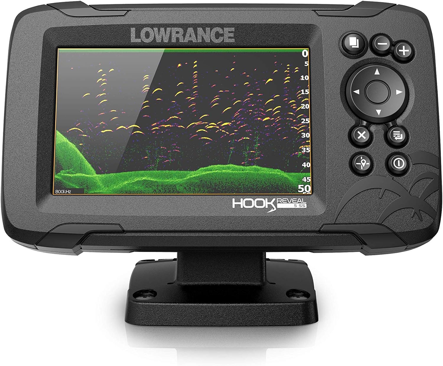 Lowrance Hook Reveal 5 Inch Fish Finders With Transducer, Plus Optional Preloaded Maps