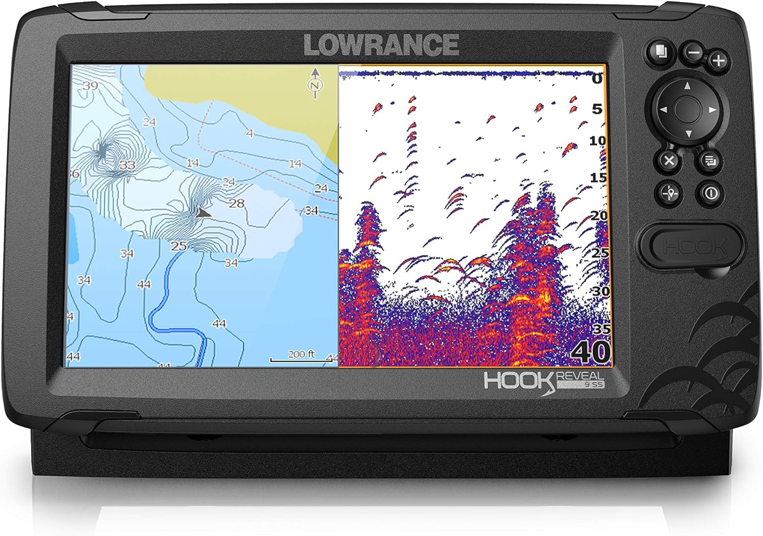 Lowrance Hook Reveal 9 Inch Fishfinders With Preloaded C-Map Options