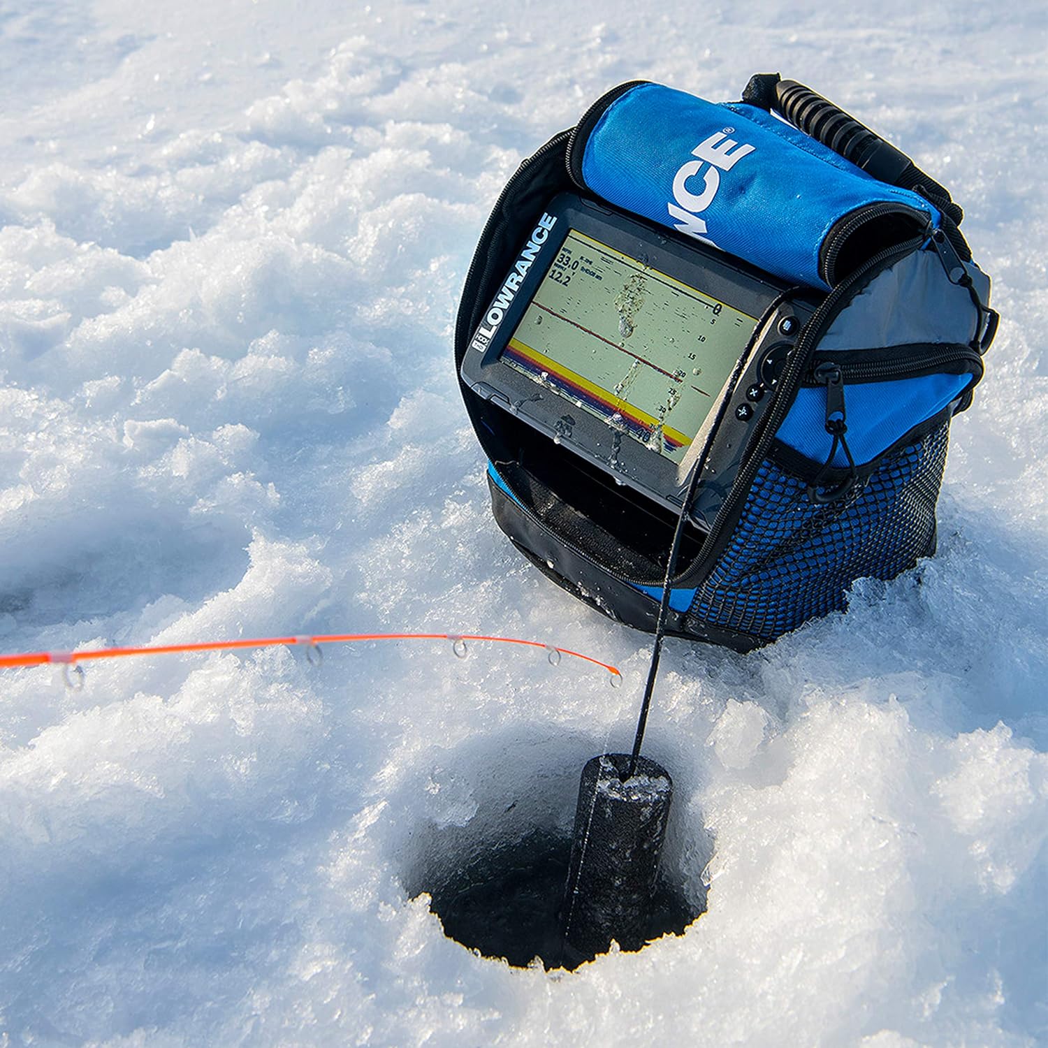 Lowrance Ice Fishing Transducer For All Lowrance Hook2 4X Model Fish Finders, Gray 000-14088-001