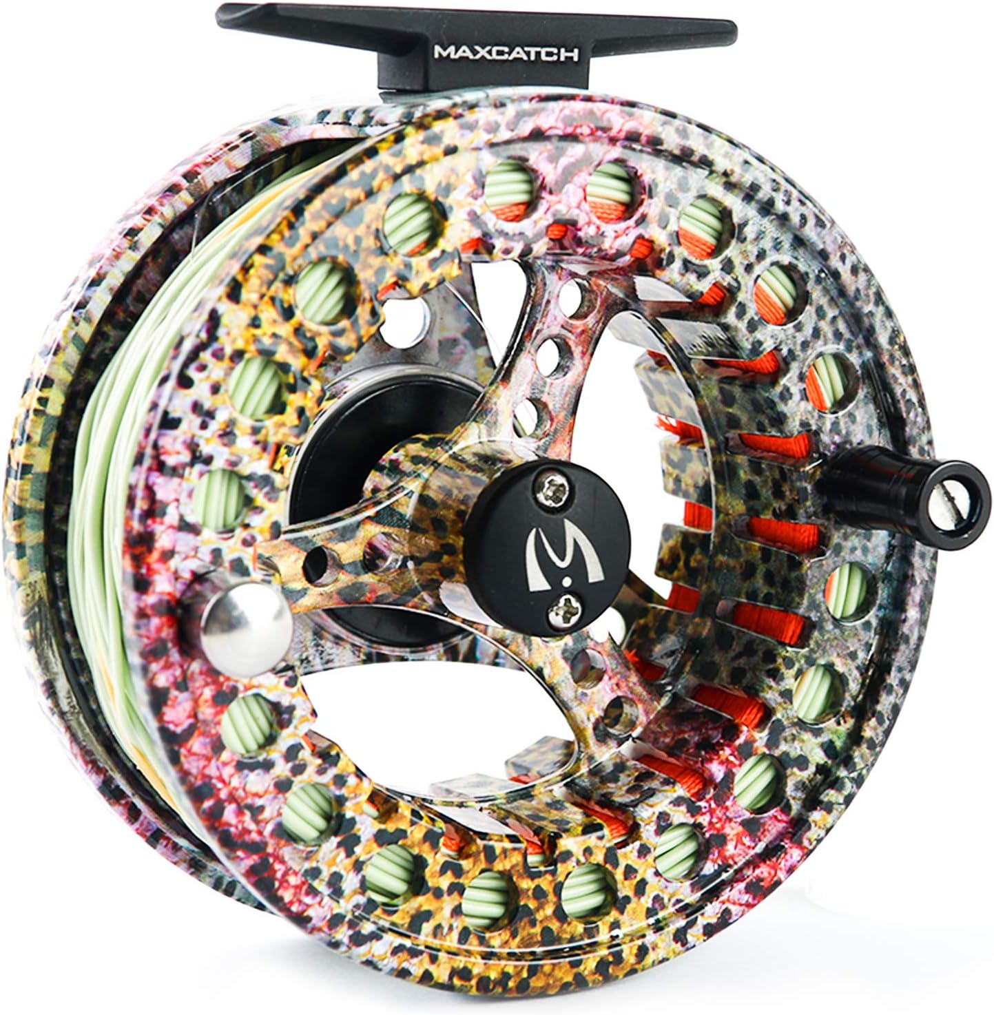 M Maximumcatch Maxcatch Eco Large Arbor Fly Fishing Reel (3/4Wt 5/6Wt 7/8Wt) And Pre-Loaded Fly Reel With Line Combo