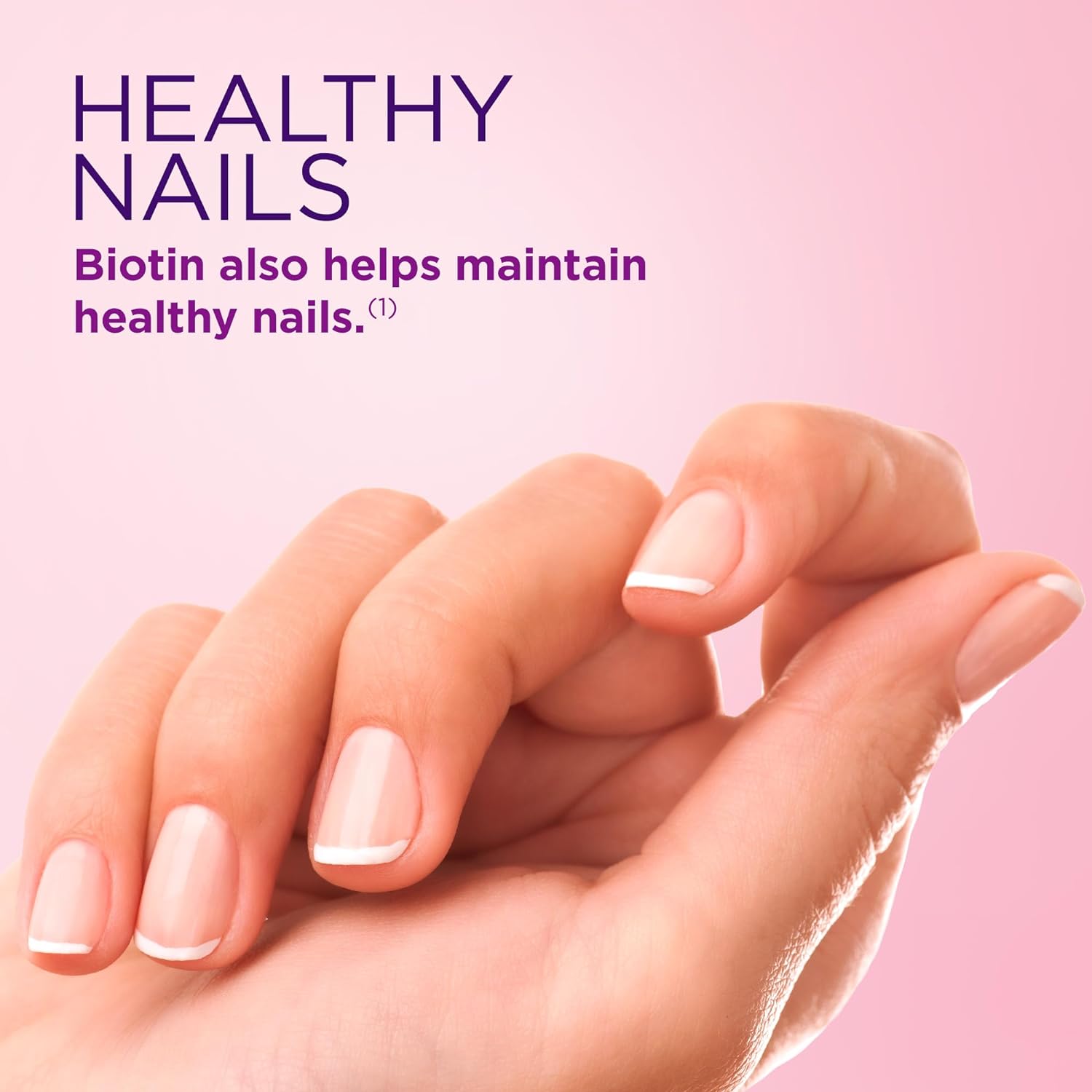 Natures Bounty Optimal Solutions Hair, Skin And Nails Gummies With Biotin, 25000 Mcg, Strawberry Flavored, 200 Count