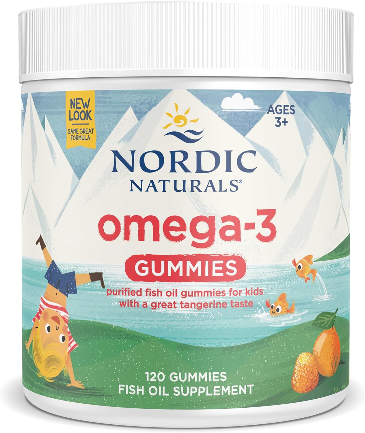 Nordic Naturals Nordic Omega-3 Gummies, Tangerine - 120 Gummies - 82 Mg Total Omega-3S With Epa  Dha - Non-Gmo - 60 Servings
