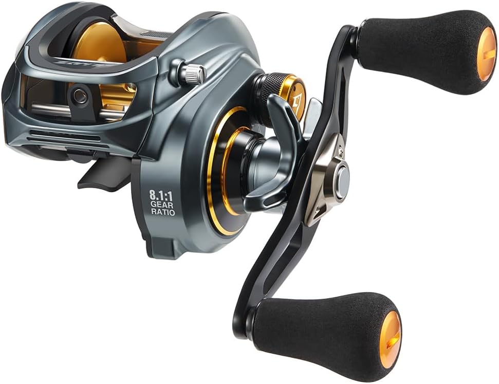 Piscifun Alijoz Baitcaster Fishing Reel, 300 Size Aluminum Frame Baitcasting Reel, 33Lbs Max Drag, Freshwater  Saltwater Low Profile Casting Reel For Musky, Available In 6.6:1/8.1:1 Gear Ratio