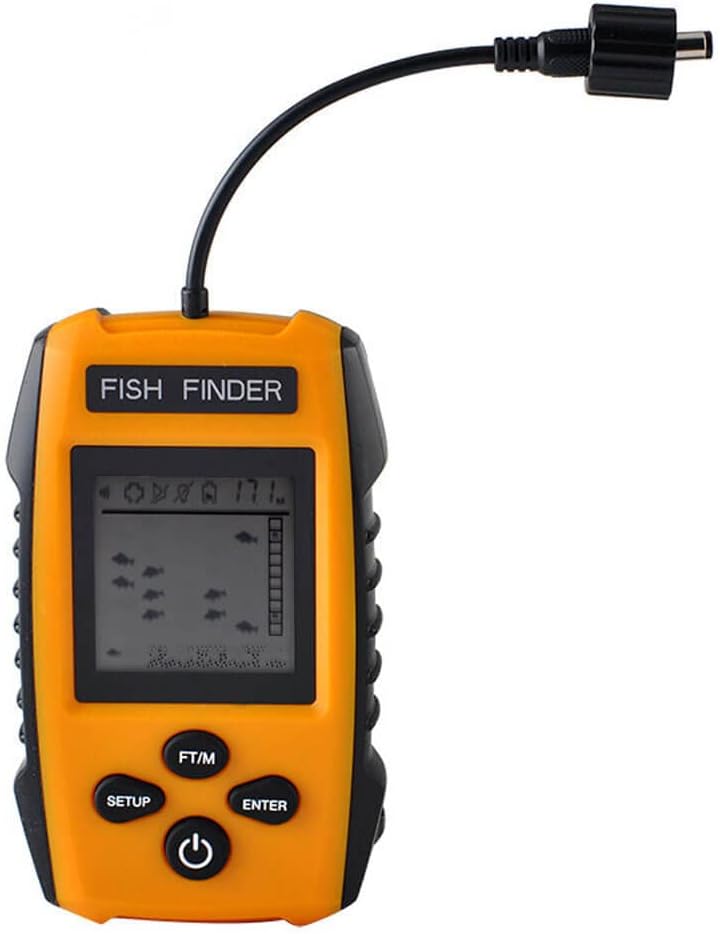 Portable Fishing Fish Finder,Handheld Fish Finder,Kayak Sonar Sensor Fish Finder,Fish Depth Finder,Fishing Gear With Sonar Transducer And Lcd Display