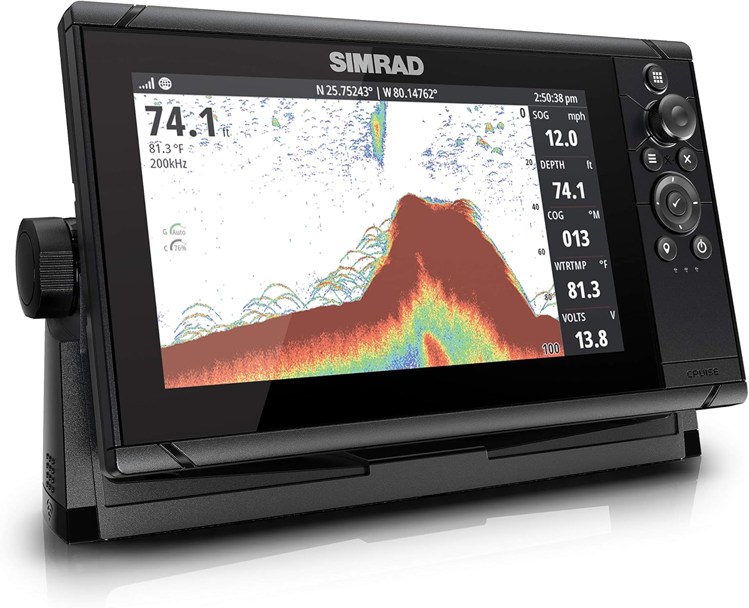 Simrad Cruise 7-7-Inch Gps Chartplotter With 83/200 Transducer, Preloaded C-Map Us Coastal Maps