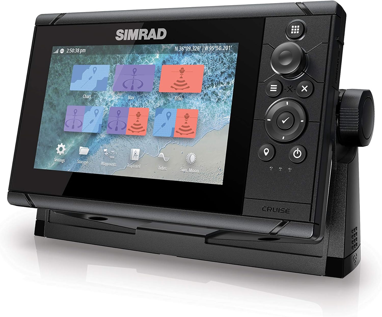 Simrad Cruise 9-9-Inch Gps Chartplotter With 83/200 Transducer, Preloaded C-Map Us Coastal Maps