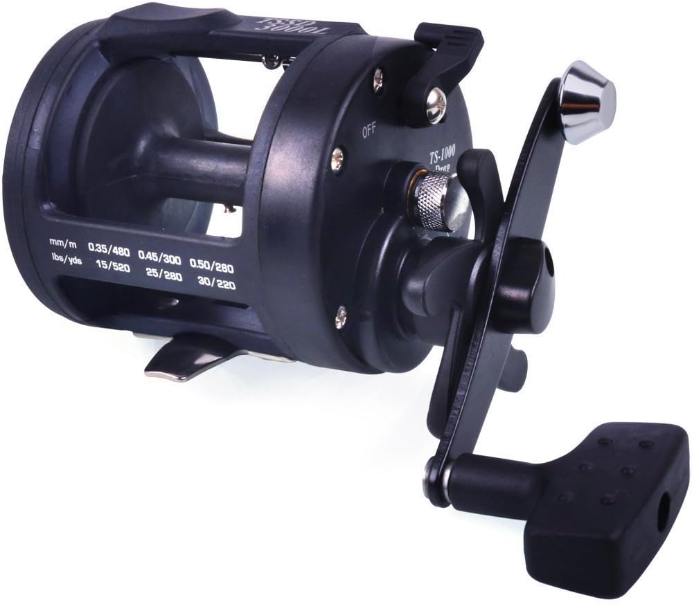 Sougayilang Round Baitcasting Fishing Reel For Catfish, Salmon/Steelhead, Striper Bass, Pike,Inshore Surf Fishing Reels, Conventional Reel