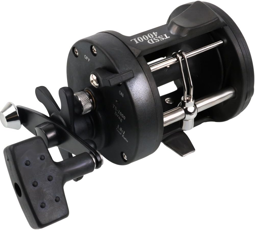 Sougayilang Round Baitcasting Fishing Reel For Catfish, Salmon/Steelhead, Striper Bass, Pike,Inshore Surf Fishing Reels, Conventional Reel