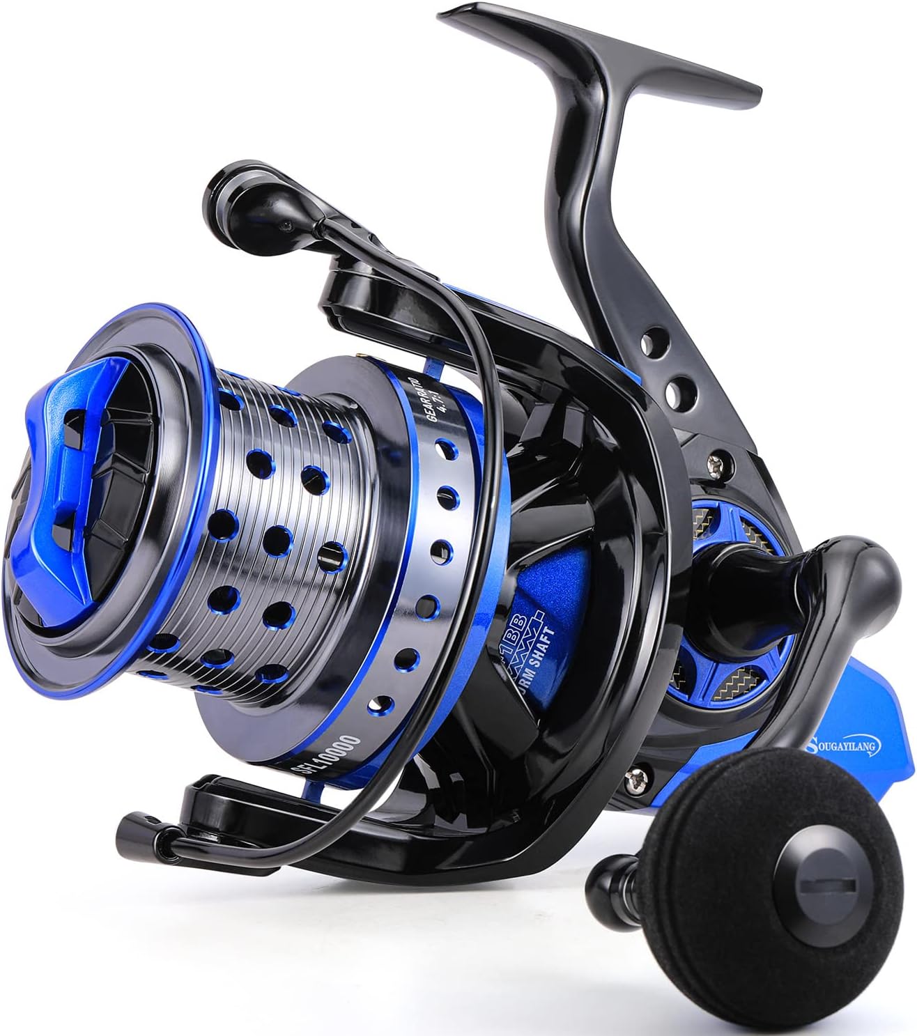 Sougayilang Spinning Reels 10000 Series Surf Fishing Reels, Ultra Smooth Powerful With Cnc Aluminum Spool, Inshore  Offshore Saltwater Fishing