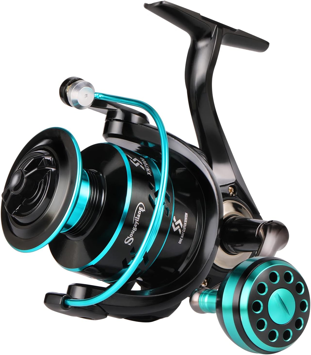 Sougayilang Spinning Reels Light Weight Ultra Smooth Powerful Fishing Reels Red  Blue  Golden