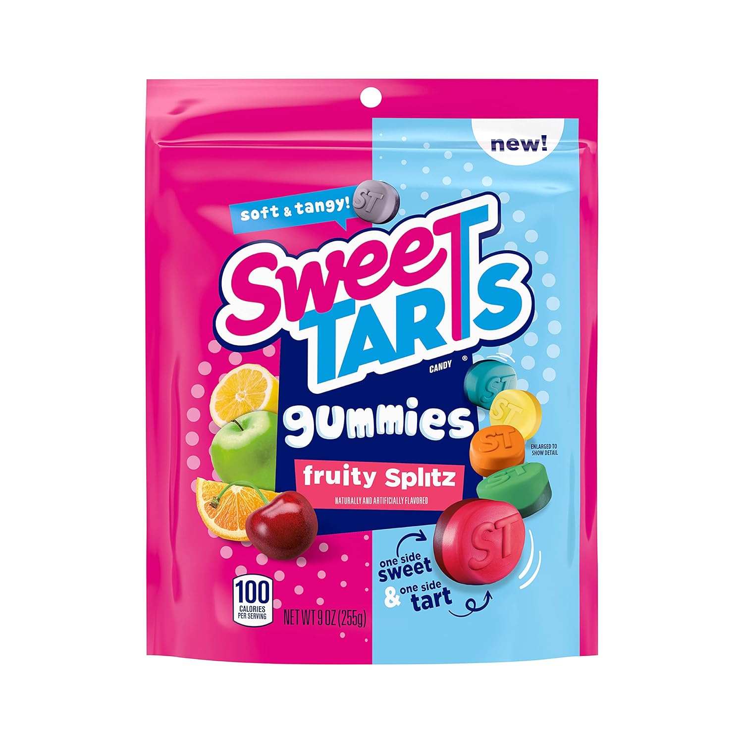 Sweetarts Gummy Fruity Splitz,Candy, 9 Ounce Bag