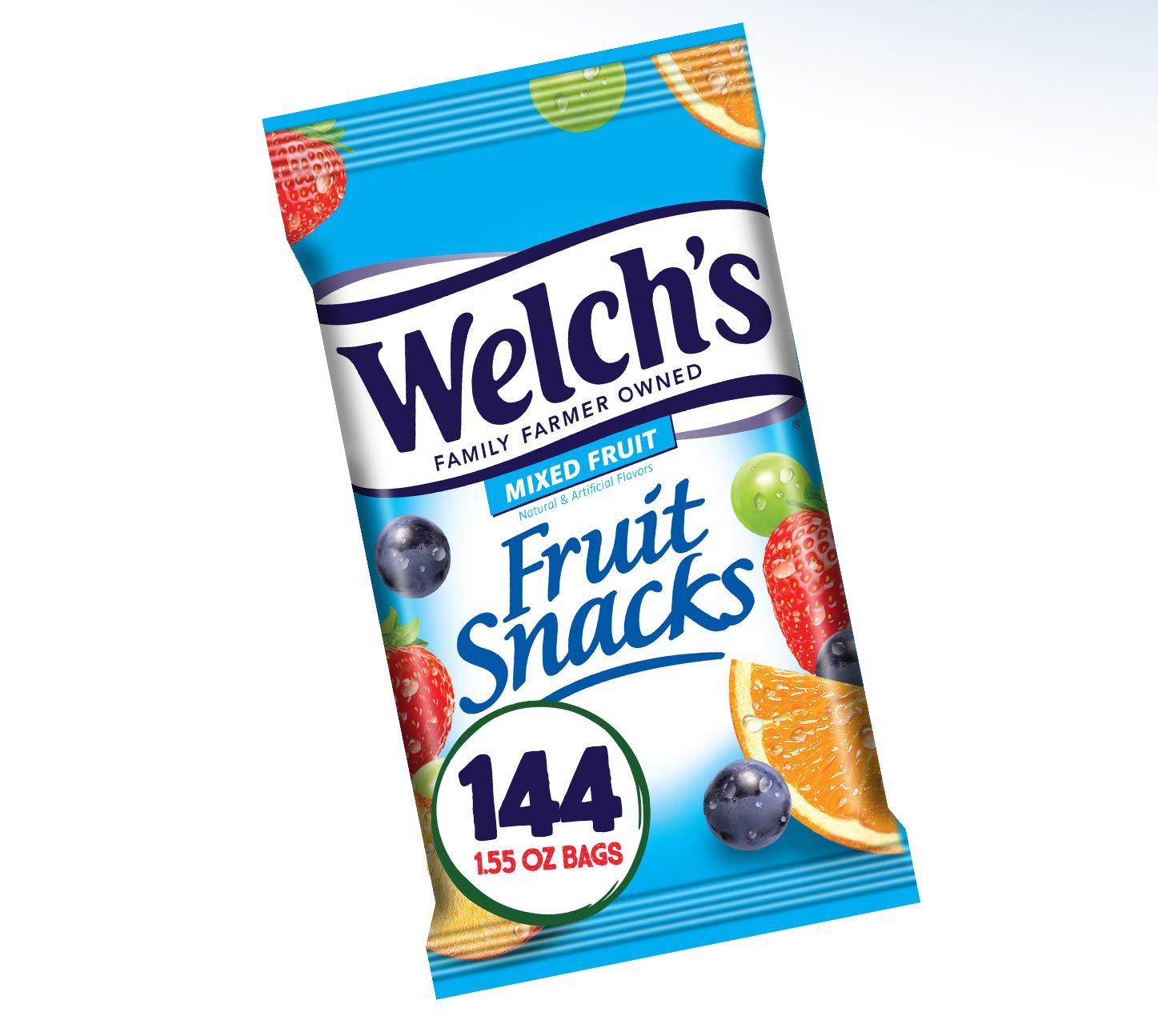 Welchs Fruit Snacks, Mixed Fruit, Great Valentines Day Gifts For Kids, Gluten Free, Bulk Pack, Individual Single Serve Bags, 0.8 Oz (Pack Of 40)