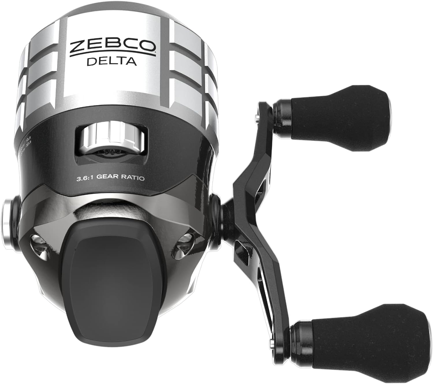 Zebco Delta Spincast Fishing Reel, Instant Anti-Reverse Clutch, All-Metal Gears, Changeable Right- Or Left-Hand Retrieve